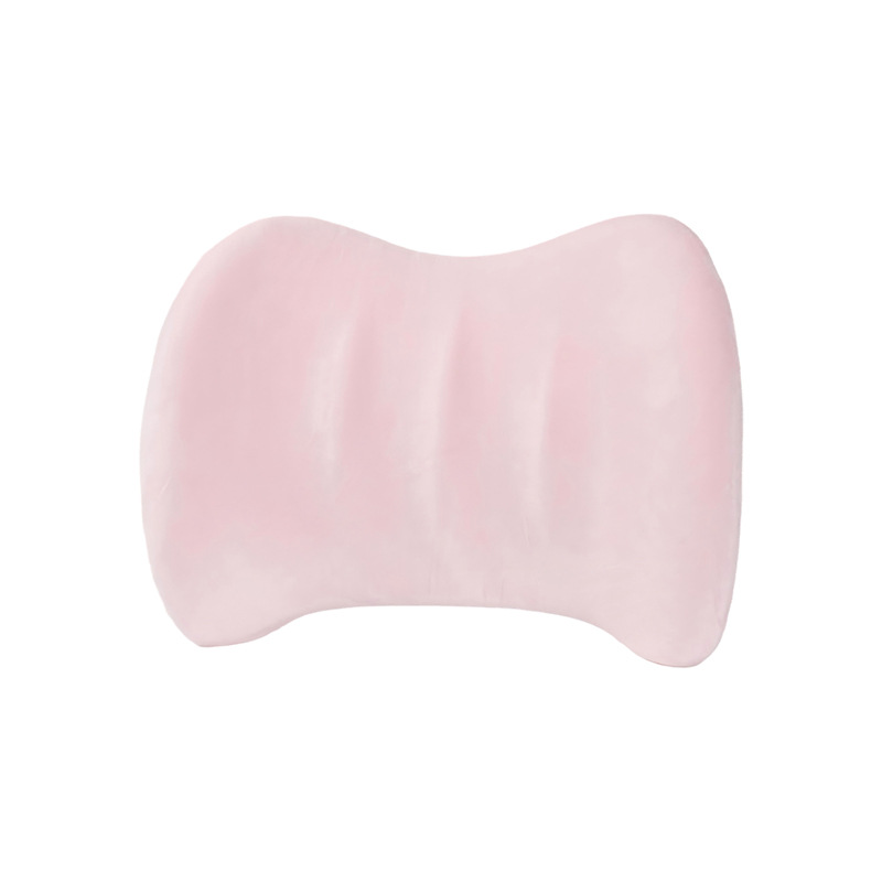 Plush minimalist memory foam lumbar support, pink
