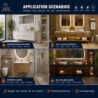 Meuble de salle de bain en aluminium alvéolé, étanche et résistant à l'humidité, taille et couleur personnalisées