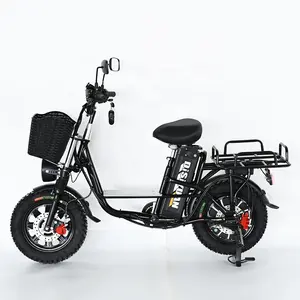 L'usine Diyuan exporte des vélos récréatifs urbains électriques de 16X3.0 pouces 48V/60V500W gros ebike scooters pour adultes