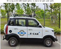 Véhicule électrique à énergie nouvelle à 4 roues avec conduite à droite, mini-jeep RHD, type 1500W, 5 sièges pliables, voiture électrique à basse vitesse pour adultes