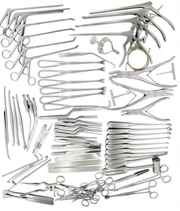 Juego de 78 Piezas de Instrumentos Quirúrgicos Ortopédicos para Craneotomía y Laminectomía, de Acero Inoxidable, Manuales - Product Image 1