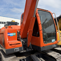Mini-excavatrice hydraulique d'occasion coréenne à bas prix, Doosan DX75 DX75-9C DX75LC-9C, excavatrice de 7,5 tonnes, mini-excavatrice d'occasion à vendre