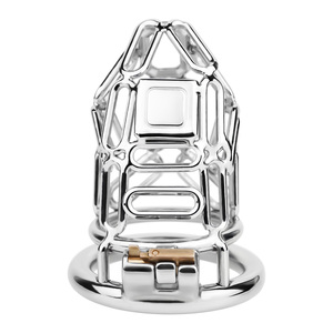 Jaula de Castidad Metálica para Hombres, Dispositivo de Castidad Masculina, Jaulas para Pene para Adultos, Jaula para Pene BDSM, Juguetes Sexuales de Bondage para Parejas - Product Image 4