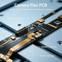 Service d'assemblage SMT de FPC sur mesure, câble flexible pour caméra PCB, câble tactile flexible, prototype FPC en cuivre roulé pour l'électronique grand public