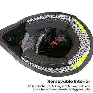 Casque de motocross pour enfants certifié DOT ECE, casque intégral pour jeunes, visière large, protège-menton anti-rayures, pour garçons et filles, ATV - Product Image 6