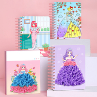 Planche à dessin 3D faite à la main Kit d'artisanat en papier unisexe Puzzle éducatif peinture de crevaison Poke Art bricolage jouets pour enfants