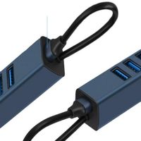 Alta velocidad 4 1 Data Hub USB 3,0 Transferencia 10GB Archivos Segundos Ethernet RJ45 + USB3.0x1 + USB2.0x3 Teclado compatible Ratón, etc.