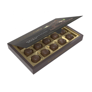 Caja de barra de <span class=keywords><strong>chocolate</strong></span> de cartón personalizada de lujo Caja de embalaje de <span class=keywords><strong>chocolate</strong></span> de regalo para dulces con inserciones - Product Image 3