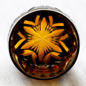 Juego de vasos de chupito de <span class=keywords><strong>Tequila</strong></span> de whisky de lujo con Sake japonés <span class=keywords><strong>azul</strong></span>, cristal ámbar tallado a mano de 2oz, personalizable para bares, venta al por mayor de lujo - Product Image 5