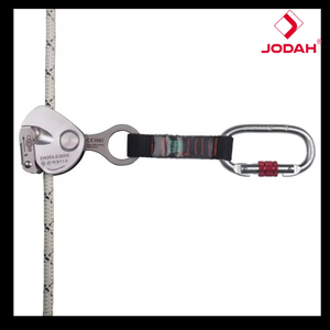 JODAH Delta Plus Modèle AN068 Ligne de vie rétractable avec boucle de connexion rapide, ancre fixe, longueur réglable, verrouillage automatique contre les chutes - Product Image 3