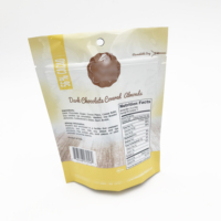 Sachet alimentaire refermable personnalisé anti-odeur avec fermeture éclair, idéal pour biscuits et gâteaux, en Mylar, à fond stable