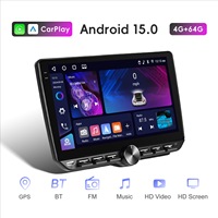 Autoradio Android universel avec écran tactile 10,1 pouces, touches piano, CarPlay sans fil, GPS, navigation, Bluetooth, caméra de recul