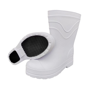 Botas de Lluvia Blancas de Media Pantorrilla de EVA, Ligeras, Antideslizantes y Resistentes al Desgaste, Ideales para Personal de Cocina y Cafetería - Product Image 4