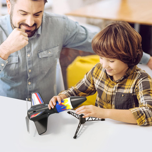 Lanceur de fusées électrique écologique pour enfants, <span class=keywords><strong>fusée</strong></span> en mousse réutilisable avec parachute, cadeau scientifique pour l'extérieur - Product Image 6