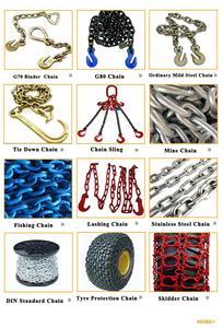 Bền G80 Móc 3 Chân 10Mm Nâng Chuỗi Dây Treo Lashing Liên Kết Đồng Bằng Riggings Hàn Khối Chuỗi - Product Image 6