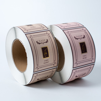 Emballage auto-adhésif en plastique vinyle impression imprimable parfum produit personnalisé étiquettes étanches pour bouteilles