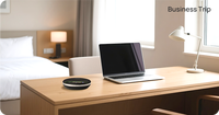 Yealink SP96 Haut-parleur de conférence USB pour bureau à domicile, avec subwoofer de 65 mm, téléphone de conférence mains libres pratique pour les entreprises