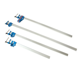 Morsetto a T a Sgancio Rapido Strettoio in Alluminio per Falegnameria con Sistema di Misurazione in Pollici - per Incollaggio e Serraggio di Pannelli - Product Image 1