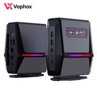 Mini PC para Juegos Personalizado de Fábrica OEM, AMD Ryzen 7 8845HS, Windows 11, Mini Computadora con IA, LAN Dual de 2.5G, PC Pequeña con Pantalla Inteligente de 3.49 Pulgadas