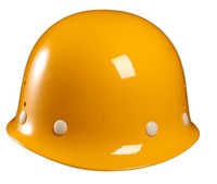 Casque de sécurité réglable et durable en fibre de verre CARE avec mentonnière pour la protection des lieux publics et des chantiers