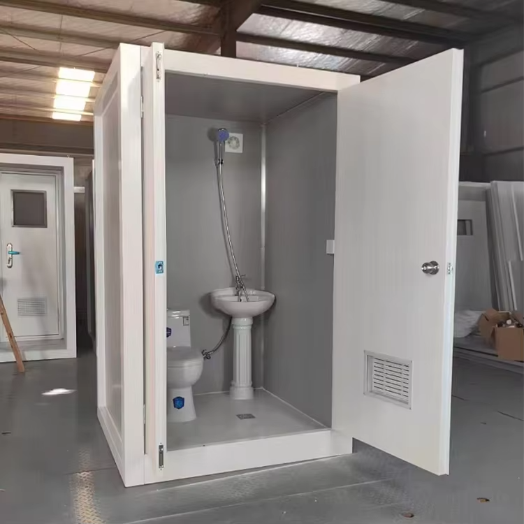 Bathroom Squat Prefabricated Portable Toilet Cabin Luxury Mobile Toilet Public Portable Toilet Easy Install for Construction - Image 4