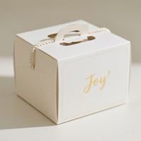 Boîtes à gâteaux pliantes en papier carté blanc avec logo personnalisé Emballage de qualité alimentaire biodégradable Lamination mate Fenêtre en PVC pour biscuit sushi