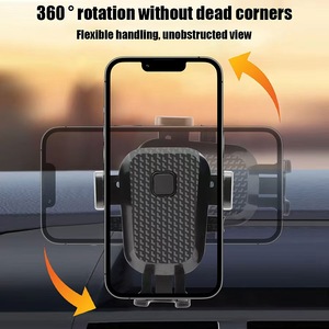 Car Phone Holder Dashboard Suction Cup Auto Clamping Telescopic <b>Rod</b> Mount General Fit <b>Plastic</b> Material - Product Image 5