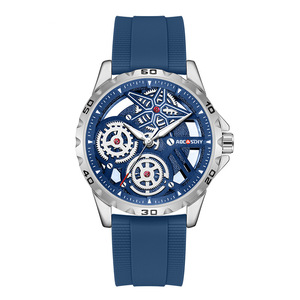 Reloj Deportivo Luminoso para Hombre, Reloj de Pulsera de Cuarzo con Esqueleto y Esfera Grande, Correa de Silicona, Reloj Moderno - Product Image 6