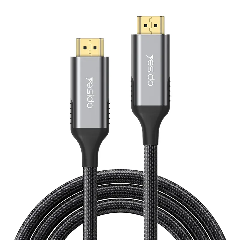 Yesido kabel HDMI 8K Ultra jernih, cangkang logam dan antarmuka tanpa keterlambatan dalam mentransfer Data