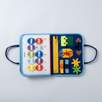 Livre sensoriel personnalisable en feutre pour la maternelle, livre d'activités Montessori pour bébés, livre d'autocollants magiques pour l'apprentissage précoce, jouets pour enfants et tout-petits