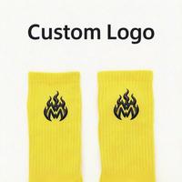 Chaussettes de basketball personnalisées antidérapantes, épaisses avec semelle en tissu éponge, chaussettes de sport pratiques mi-mollet pour la compétition et l'entraînement
