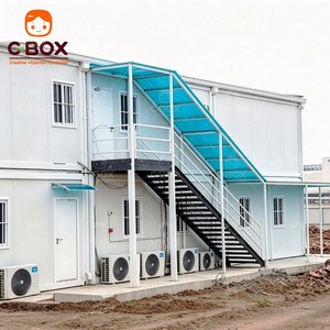 Cbox - Edificio Prefabricado de Panel Sándwich de Construcción Rápida, Dormitorio Temporal de 2 Pisos, Edificios de Oficinas, Campamento para Trabajadores, Casa Contenedor - Product Image 3