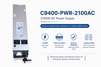 Nouvelle alimentation redondante CA 2100W à échange à chaud pour Cisco Catalyst 9400 Series C9400-PWR-2100AC= – Module de commutation Cisco