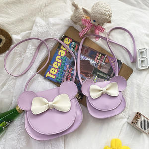 Wholesale Pu Leather Girls Princess Mini Sling Bowknot Shoulder Cartoon <strong>Mouse</strong> Shape Kid <strong>Purses</strong> - Product Image 4