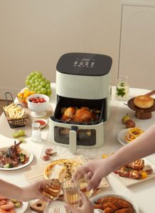 1500W Touch Design Smart Air Fryers Customized Color 80-200c Temperature for Sale Smart Air Fryers - Product Image 2