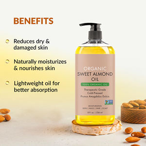 <span class=keywords><strong>Aceite</strong></span> corporal <span class=keywords><strong>de</strong></span> almendra dulce orgánico USDA prensado en frío natural <span class=keywords><strong>para</strong></span> piel, cara, <span class=keywords><strong>uñas</strong></span>, cuero cabelludo y masaje - Product Image 5