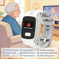 Reloj con Rastreador GPS 4G Nano SIM - Botón SOS, Monitor de Frecuencia Cardíaca y Seguimiento de Actividad