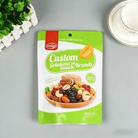 Sac d'emballage en plastique transparent à soufflet Haodong de 3 lb pour fruits secs mélangés, prêt à la vente au détail