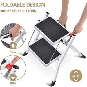 European Design Steel Folding <strong>Step</strong> <strong>Ladder</strong> Custom Length Household Portable Safety <strong>Ladder</strong> for <strong>Kitchen</strong> Made of Stainless Steel - Product Image 5