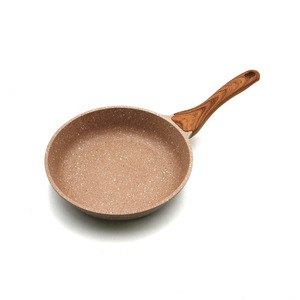 Poêle à frire et sauteuse classiques en <span class=keywords><strong>aluminium</strong></span> moulé sous pression, antiadhésives, avec long manche en plastique, <span class=keywords><strong>sans</strong></span> <span class=keywords><strong>PFOA</strong></span>, pour cuisinières à gaz et à induction - Product Image 4