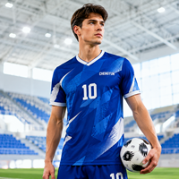 Camiseta de Fútbol Personalizada con Cuello en V y Diseño Gráfico de Alta Definición para Ligas Universitarias