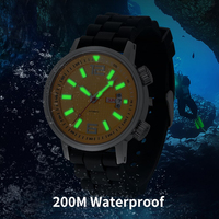 Taucheruhr Reloj Buceo montre de plongée automatique WYGICOO luxe professionnel chronométrage rotatif anneau intérieur Logo personnalisé hommes