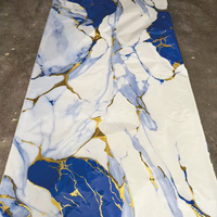 Panel de Pared de PVC de Primera Calidad con Diseño de Mármol, 1220x2600mm, 3mm, Película de Impresión 3D, Compuesto de Polvo de Piedra de PVC, Sin Pegamento, para Diseño de Interiores