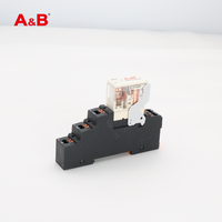 Relais électromagnétique miniature ABRT1C0024L, alimenté en courant alternatif, 5P 16A 300V, contact en alliage d'argent, borne enfichable, étanche, usage général