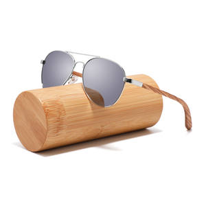 2025 classique rétro en bois lunettes de soleil cadre en métal UV400 lentille lunettes de soleil polarisées Logo personnalisé classique mode Style lunettes de soleil - Product Image 5