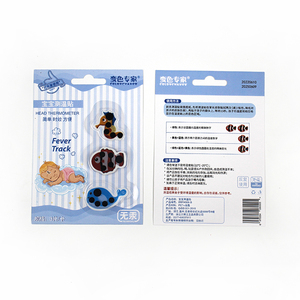 Bandes thermométriques jetables pour le front, pour bébés, enfants et adultes, affichage à cristaux liquides, <span class=keywords><strong>indicateur</strong></span> <span class=keywords><strong>de</strong></span> fièvre, utilisation médicale à domicile, sûres - Product Image 6