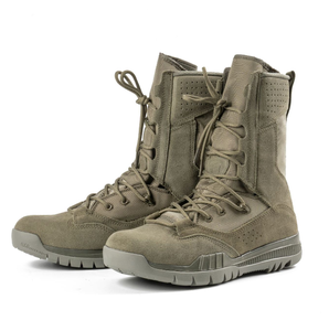Bottes de combat marron à manches longues DFDB02 pour l'extérieur, l'alpinisme et l'entraînement – Chaussures tactiques d'entraînement - Product Image 1
