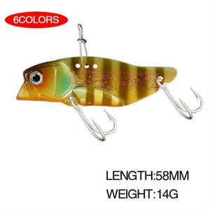 14G 58Mm Vibratie Lokaas Visaas Zeebaars Wobbler Metalen Jigging Vib Pesca - Product Image 2
