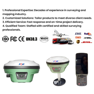 เครื่องมือสำรวจ FOIF A66 ระดับมืออาชีพ พร้อมเลเซอร์ กล้องคู่ และซอฟต์แวร์ SurveyStar สำหรับการสำรวจที่ดินด้วย IMU 1408 ช่องสัญญาณ RTK - Product Image 5