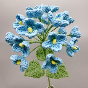 Lindo Juego de Plantas Artificiales de Ganchillo, Flores <span class=keywords><strong>Suculentas</strong></span> para Decoración de Escritorio y Ventana - Product Image 1